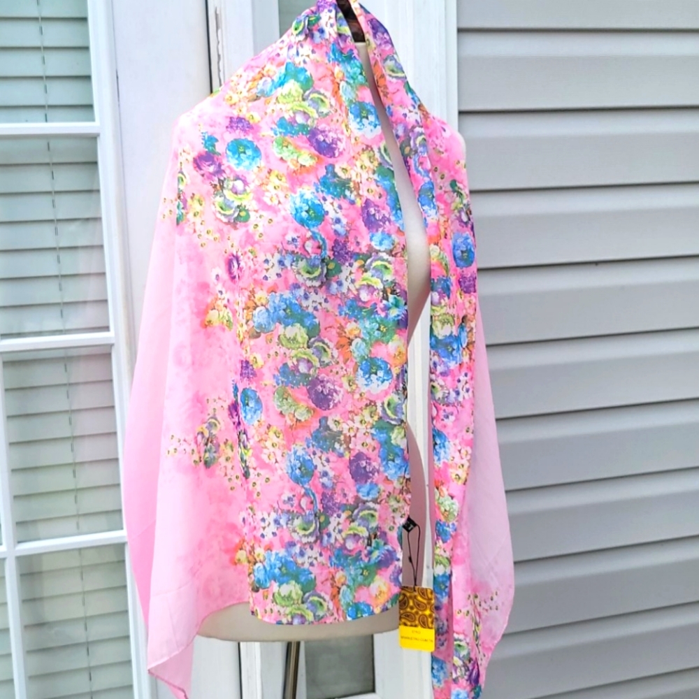 ETRO Milano - Beautiful Silk Chiffon Long Scarf